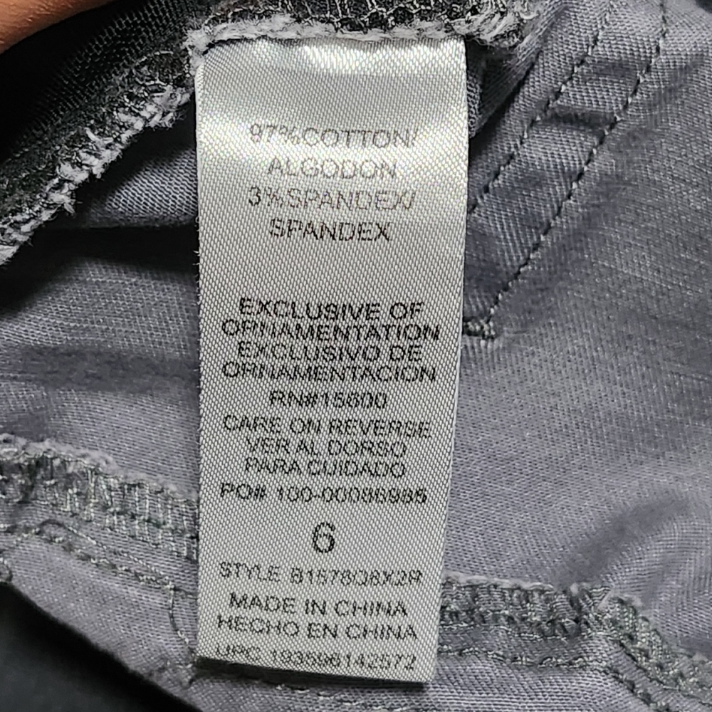 DEMOCRACY Ab'solution Jeans Womens Size 6 Gray Camo Skinny Stretch Zip Pockets - Picture 6 of 7